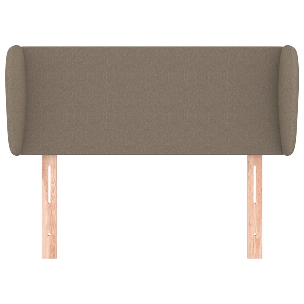Kopfteil mit Ohren Taupe 83x23x78/88 cm Stoff